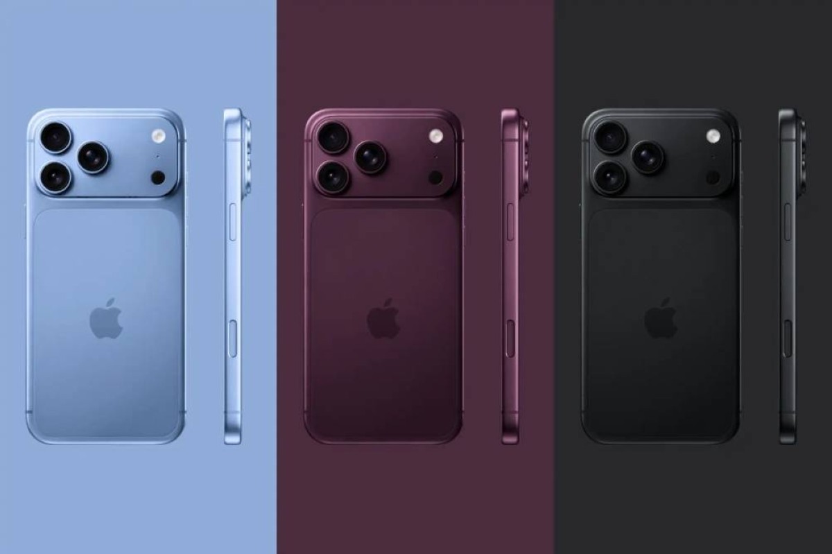 ألوان iPhone 18 Pro Max: أزرق وعنابي وأسود